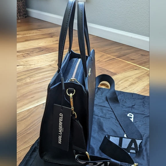 Karl Lagerfeld Maybelle Studded Bottom Crossbody Removable Strap + Dust Bag Nwt - Picture 7 of 10